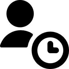 Single Neutral Actions Time Icon from Ultimate Bold Set