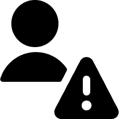 Single Neutral Actions Warning Icon from Ultimate Bold Set