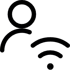Single Neutral Actions Wifi Icon from Ultimate Regular Set