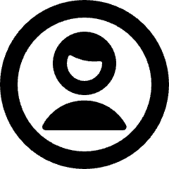 Single Man Circle Alternate Icon from Ultimate Bold Set