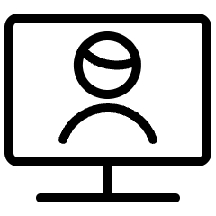 Single Man Monitor Icon from Ultimate Light Set