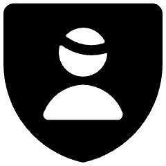 Single Man Shield Icon from Ultimate Bold Set