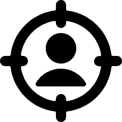 Single Neutral Aim Icon from Ultimate Bold Set