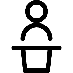 Single Neutral Podium Icon from Ultimate Regular Set