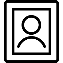 Single Neutral Profile Picture Icon from Ultimate Light Set