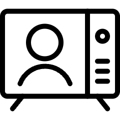 Single Neutral Vintage Tv Icon from Ultimate Light Set