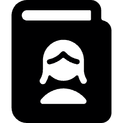 Single Woman Book Icon from Ultimate Bold Set
