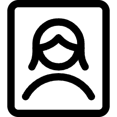 Single Woman Profile Picture Icon from Ultimate Regular Set