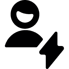 Single Man Actions Flash Icon from Ultimate Bold Set