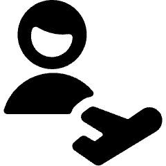 Single Man Actions Flight Icon from Ultimate Bold Set