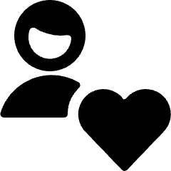 Single Man Actions Heart Icon from Ultimate Bold Set