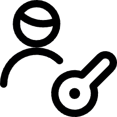 Single Man Actions Key Icon from Ultimate Regular Set
