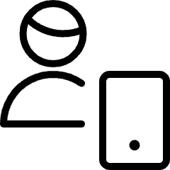 Single Man Actions Mobilephone Icon from Ultimate Light Set
