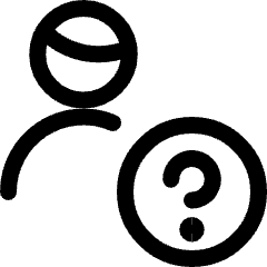 Single Man Actions Question Icon from Ultimate Regular Set