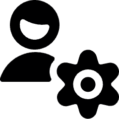 Single Man Actions Setting Icon from Ultimate Bold Set