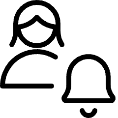 Single Woman Actions Alarm Icon from Ultimate Light Set
