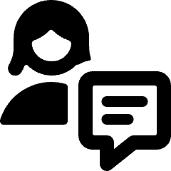 Single Woman Actions Chat Icon from Ultimate Bold Set