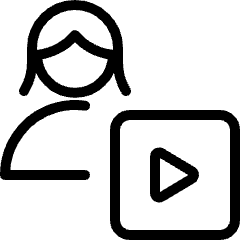 Single Woman Actions Player Icon from Ultimate Light Set