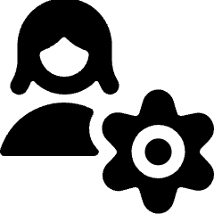 Single Woman Actions Setting Icon from Ultimate Bold Set