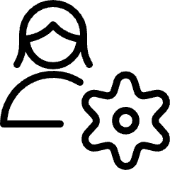 Single Woman Actions Setting Icon from Ultimate Light Set