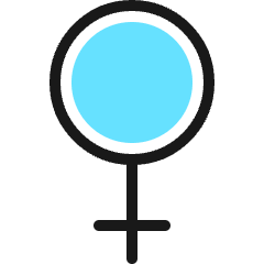Gender Female Icon from Ultimate Colors Set