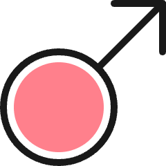 Gender Male Icon from Ultimate Colors Set