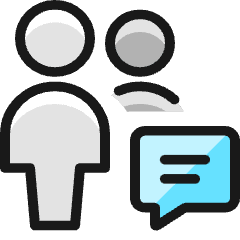 Multiple Actions Chat Icon from Ultimate Colors Set