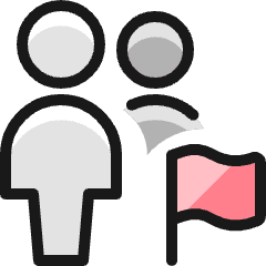 Multiple Actions Flag Icon from Ultimate Colors Set
