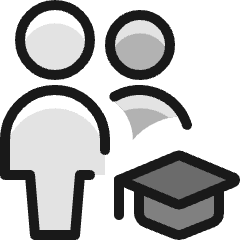 Multiple Actions Graduate Icon from Ultimate Colors Set