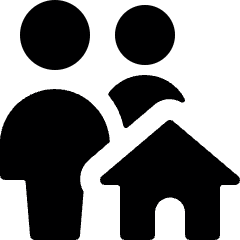 Multiple Actions Home Icon from Ultimate Bold Set