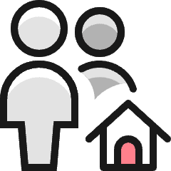 Multiple Actions Home Icon from Ultimate Colors Set