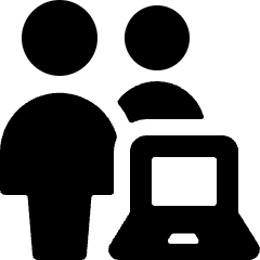 Multiple Actions Laptop Icon from Ultimate Bold Set