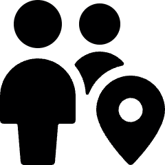 Multiple Actions Location Icon from Ultimate Bold Set