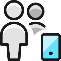 Multiple Actions Mobilephone Icon from Ultimate Colors Set