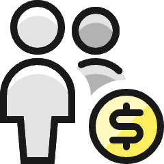 Multiple Actions Money Icon from Ultimate Colors Set