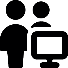 Multiple Actions Monitor Icon from Ultimate Bold Set