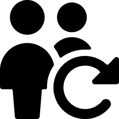 Multiple Actions Sync Icon from Ultimate Bold Set