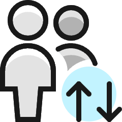 Multiple Actions Up Down Icon from Ultimate Colors Set
