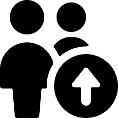 Multiple Actions Upload Icon from Ultimate Bold Set