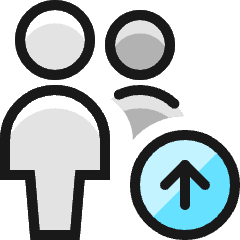 Multiple Actions Upload Icon from Ultimate Colors Set