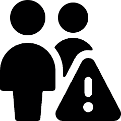 Multiple Actions Warning Icon from Ultimate Bold Set