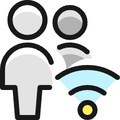 Multiple Actions Wifi Icon from Ultimate Colors Set