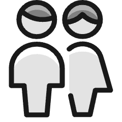 Multiple Man Woman 3 Icon from Ultimate Colors Set