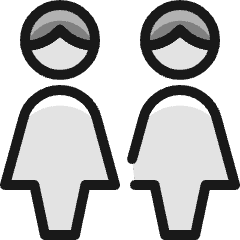 Multiple Woman 1 Icon from Ultimate Colors Set