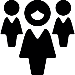 User Multiple Female Group Icon from Ultimate Bold Set