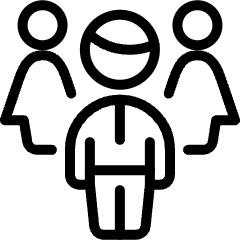 User Multiple Male Female Icon from Ultimate Light Set