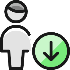 Single Man Actions Download Icon from Ultimate Colors Set