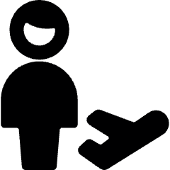 Single Man Actions Flight Icon from Ultimate Bold Set