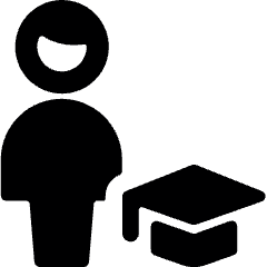 Single Man Actions Graduate Icon from Ultimate Bold Set