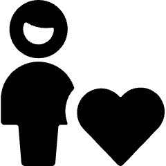 Single Man Actions Heart Icon from Ultimate Bold Set